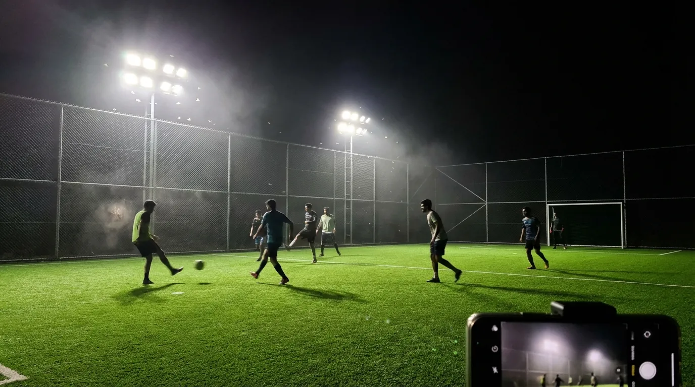 Night — floodlights